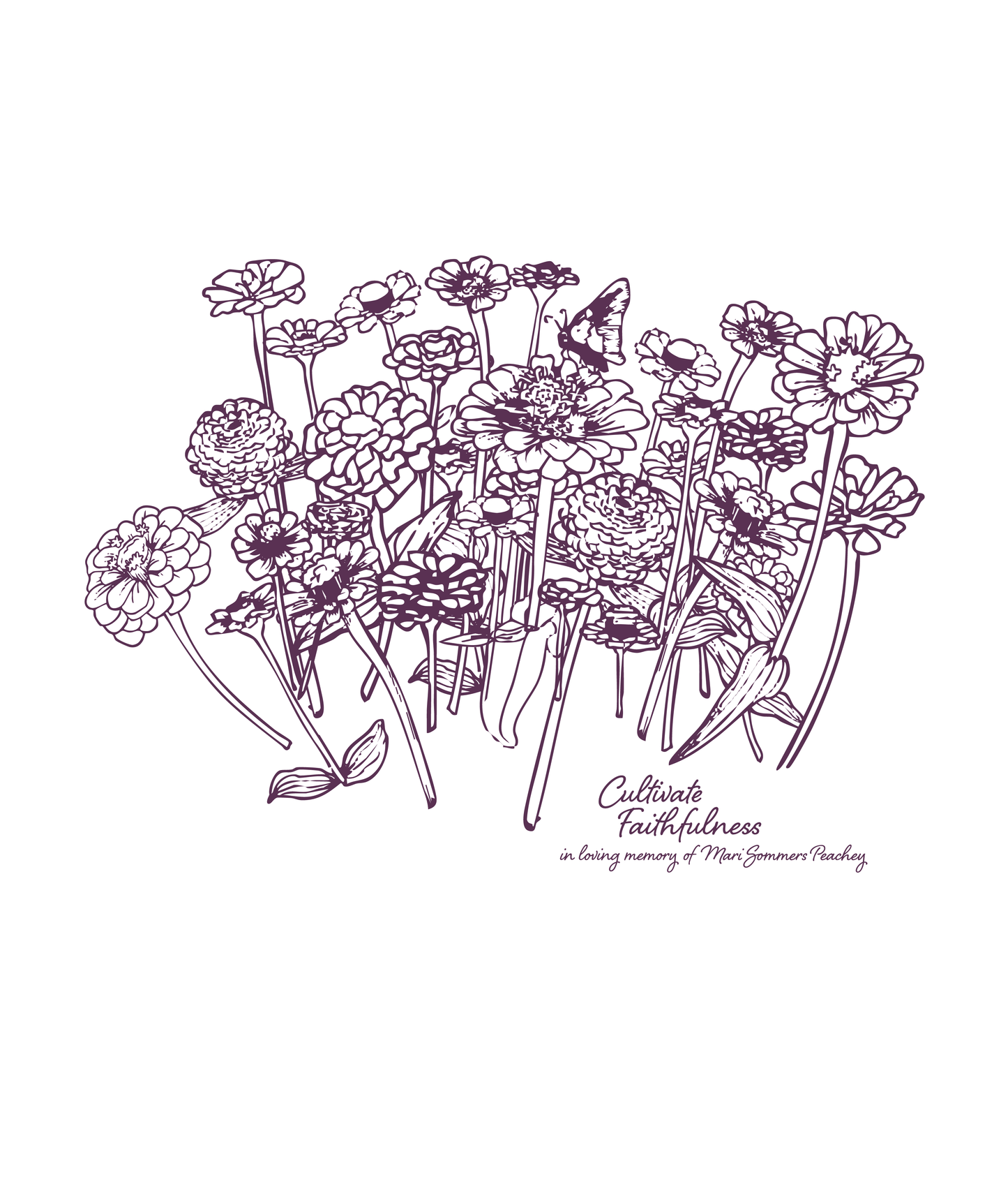 Memorial Tshirt- Orchid Short Sleeve