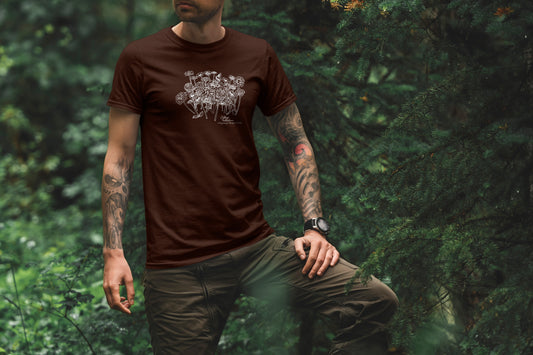 Memorial Tshirt- Dark Chocolate Short Sleeve