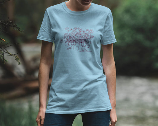 Memorial Tshirt- Light Blue Short Sleeve