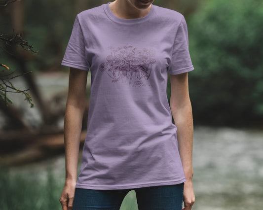 Memorial Tshirt- Orchid Short Sleeve